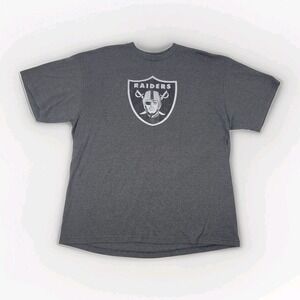 Oakland Raiders Shirt Men's XL Gray  NFL Team Apparel  Las Vegas